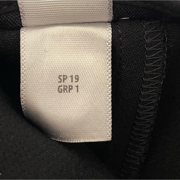 St. John Wide Leg Cropped Trouser High Waist Pant Black 6 - Picture 11 of 12